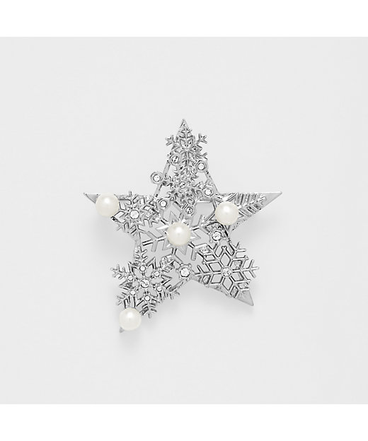 雪の結晶 星 ブローチ VBMV4786 PF | VENDOME BOUTIQUE