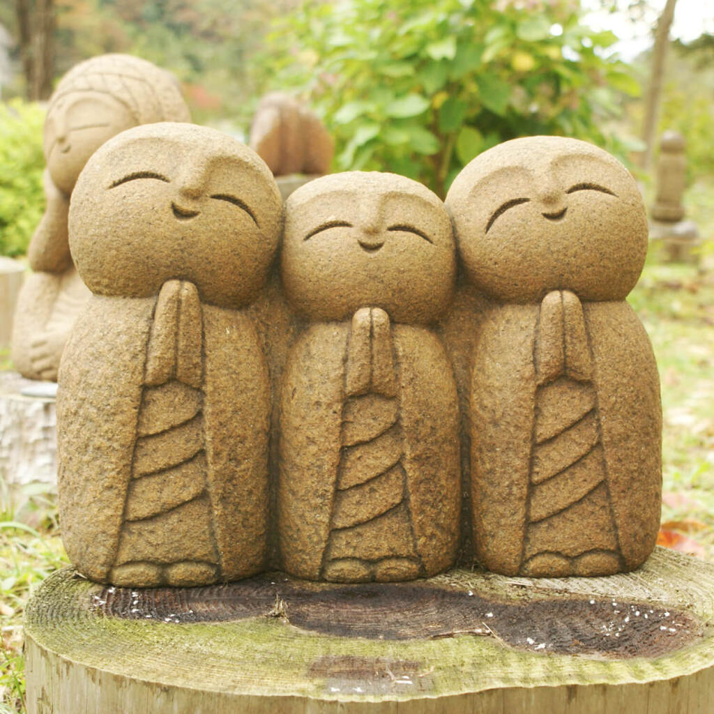 石神彫刻工房 石んこ地蔵まる 高さ約10cm 石神彫刻工房 石んこ地蔵まる