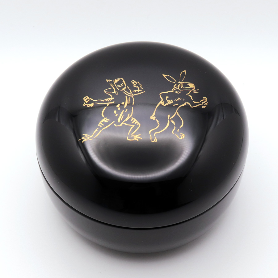 ボンボニエール モダン鳥獣戯画 | ボンボン入れ お菓子入れ 漆器の井助