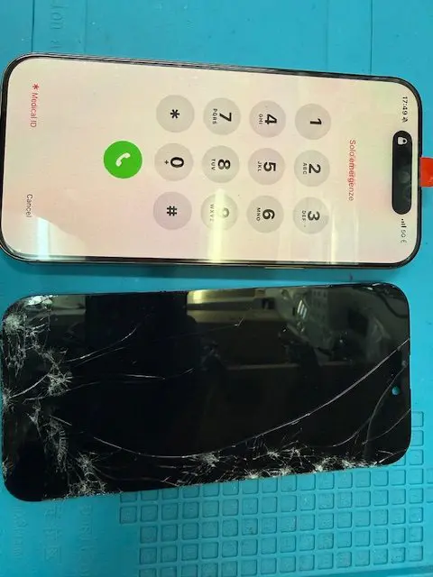 専用 iPhone16 割れ純正フロントパネル 専用 iPhone16 割れ純正