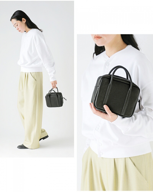 Aeta アエタ DA104 SQUARE BOSTON MINI ディアレザー スクエア