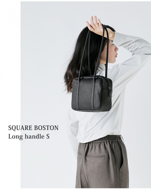 Aeta アエタ DA107 SQUARE BOSTON Long handle S ディアレザー
