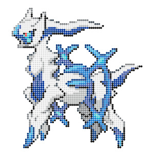 ポケットモンスター ダイヤモンド・パール アルセウスのアイロンビーズ