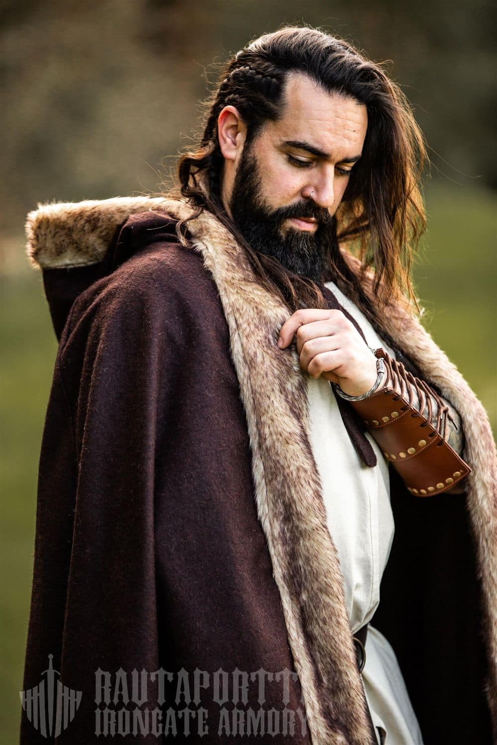 Wool Cape with Faux Fur - Irongate Armory