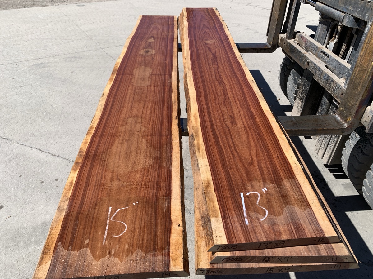 Live Edge Hormigo Lumber Set 73025 5/4 4 pcs 9' Irion Lumber Company