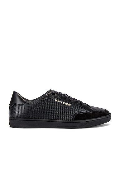 Saint Laurent SL/10 Low Top Sneaker in Black | FWRD