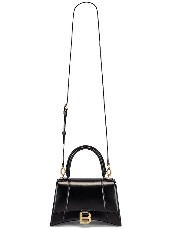 Balenciaga Small Hourglass Top Handle Bag in Black | FWRD