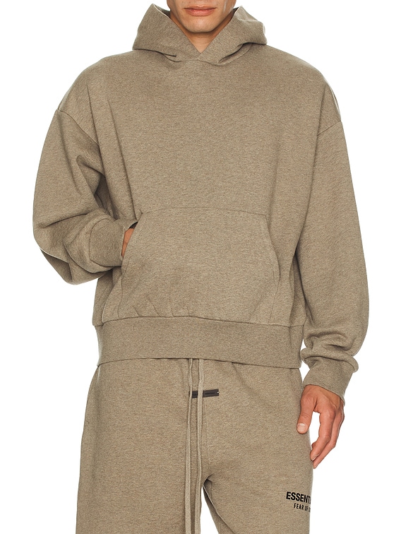 Fear of God ESSENTIALS Classic Fit Fleece Hoodie in Homestead