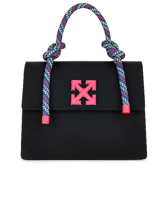OFF-WHITE Gummy Jitney 2.8 Top Handle Bag in Black | FWRD