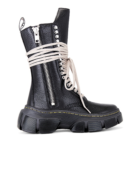 Rick Owens x Dr. Martens 1918 DMXL Calf Length Boot in Black | FWRD