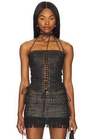 Lace-Up Corset: Front, Back, And Side Lace Bustier Tops | REVOLVE