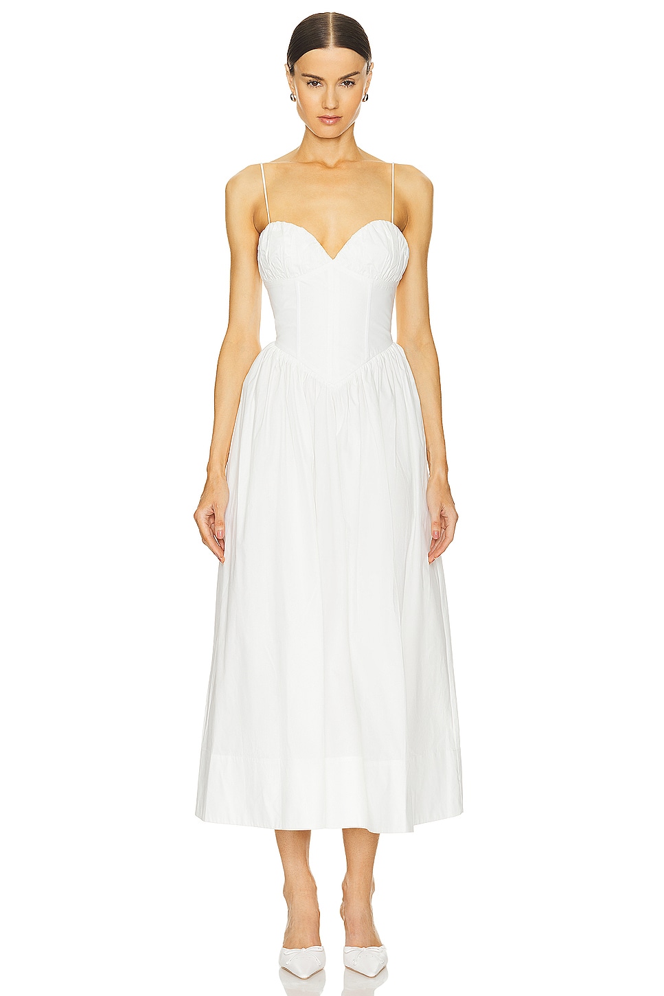 Ronny Kobo Carmine Dress in Optic White | REVOLVE