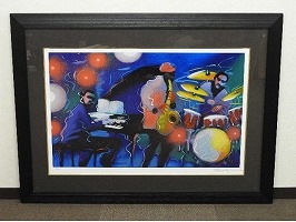 ジェームス・タルマージ シルクスクリーン「SHADES OF BLUE」】絵画の