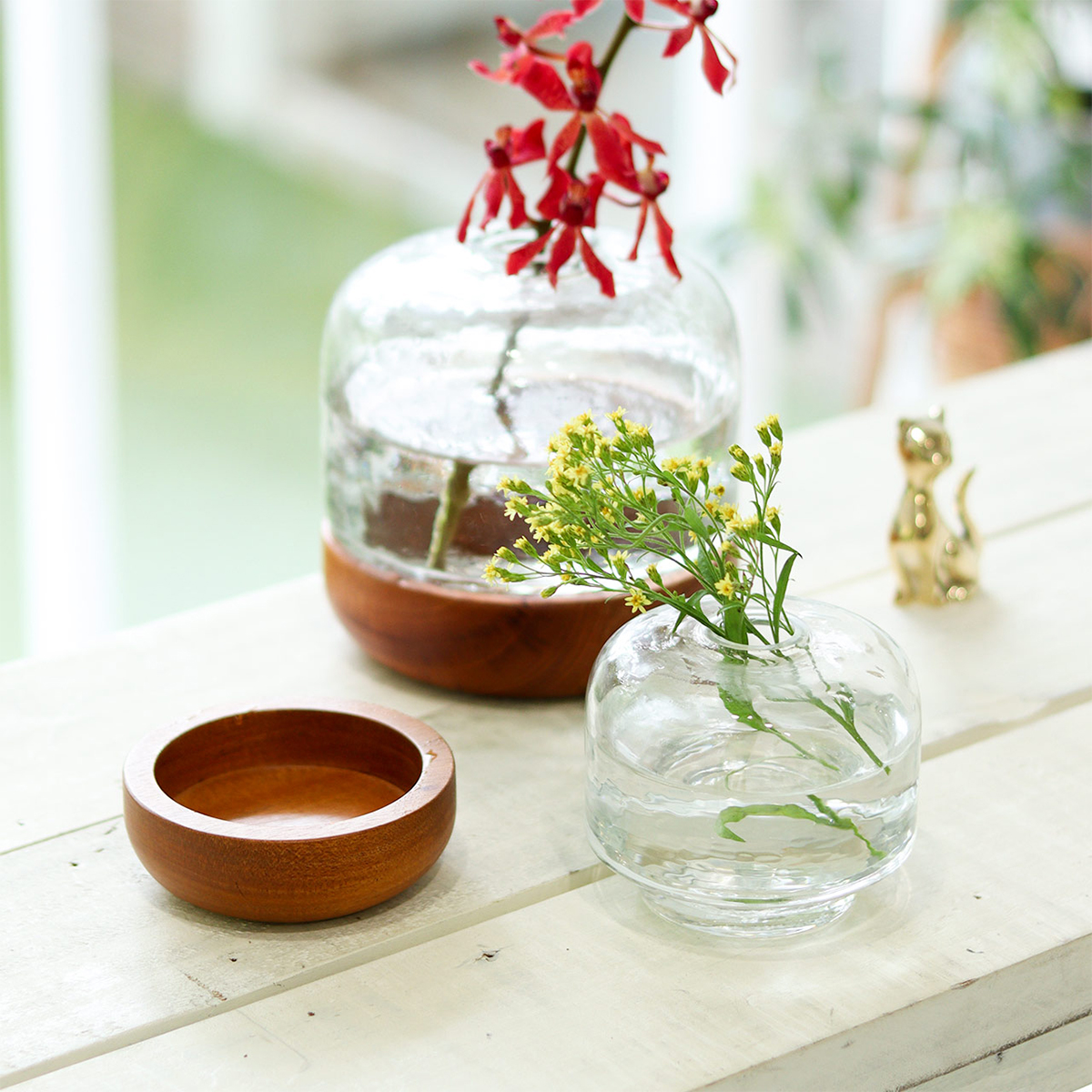 シナリー ウッド＆ガラスベース ドームS | itomani（いとまに）｜日常