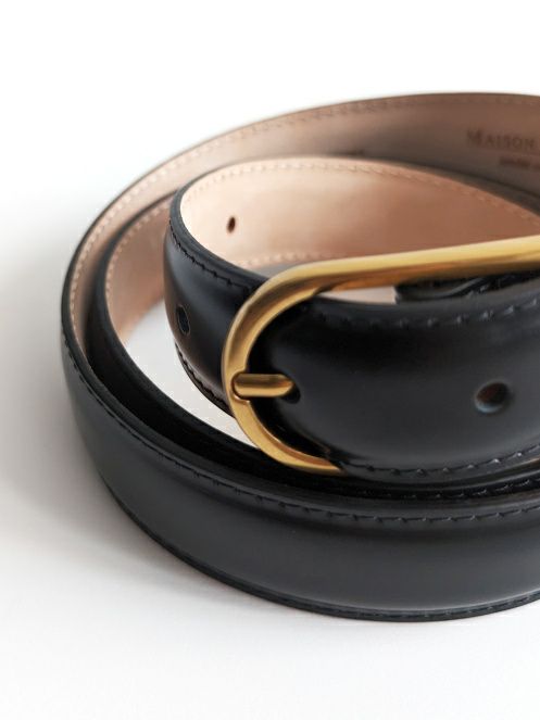 OUTLET】 【SALE】MAISON BOINET メゾンボワネ レザーベルト 【全2色