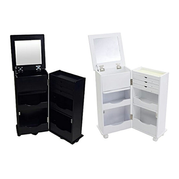 ジュエリーケース 選べるカラー ドレッサー 鏡付き ジュエリーボックス