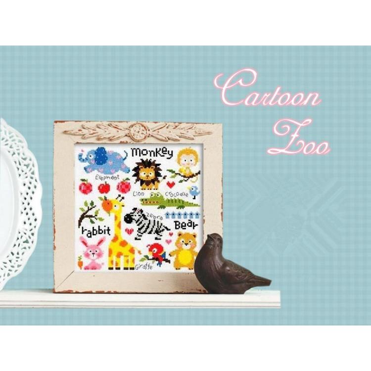 激安挑戦/厳選品質】 クロスステッチキット 楽しい動物園 刺繍キット