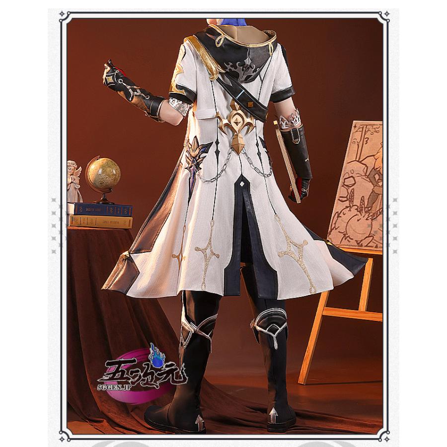 三分妄想 原神 コスプレ アルベド 衣装 ※ウィッグ 靴 追加可 : 五次元