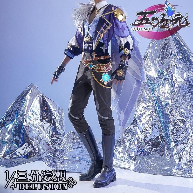 三分妄想 原神 コスプレ ガイア 衣装 ※ウィッグ 靴 追加可能 : 五次元