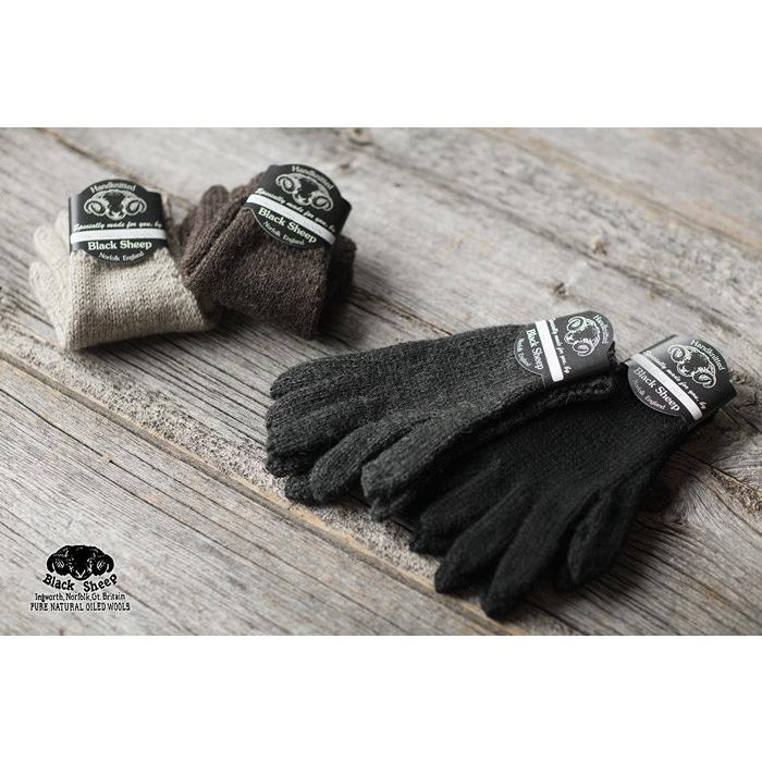 Black Sheep（ブラックシープ） 英国製 手編み 手袋 GLOVES SM07M