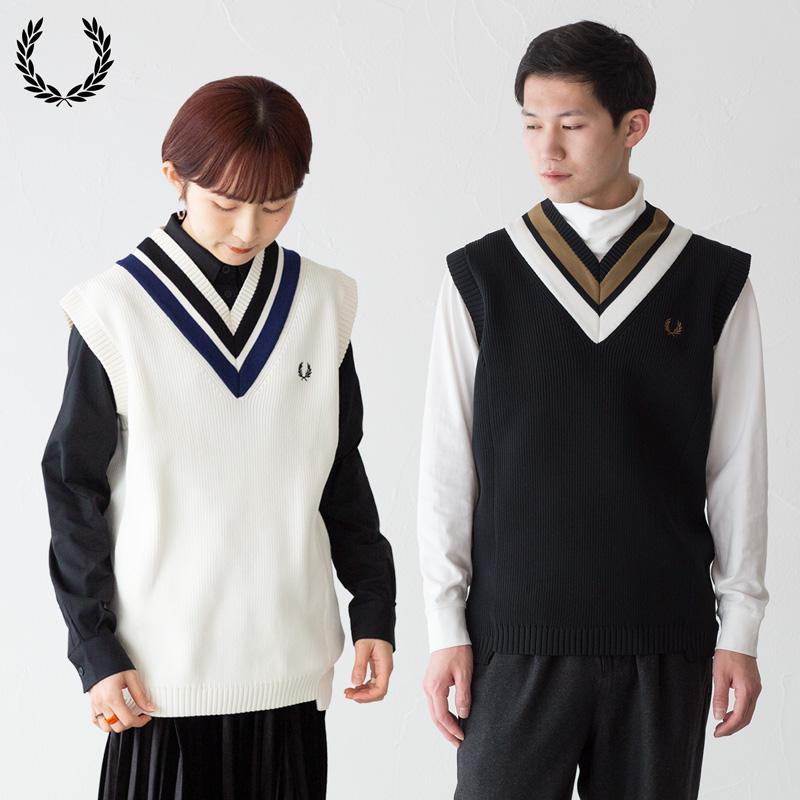 FRED PERRY（フレッドペリー） チルデン ベスト K4527 ストライプド V