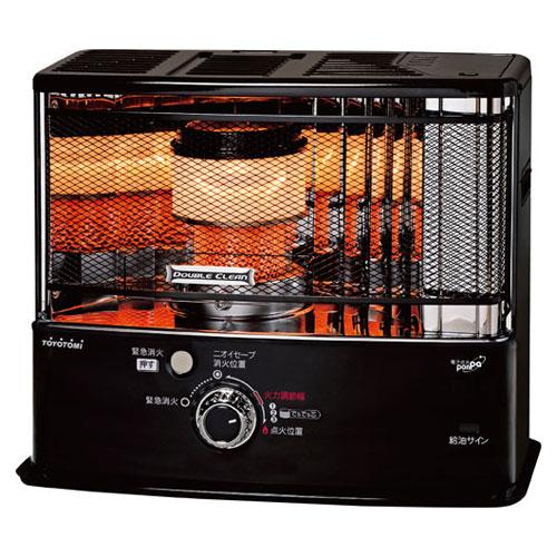 トヨトミ 反射形石油ストーブ ダブルクリーン ブラック RC-W36N-B