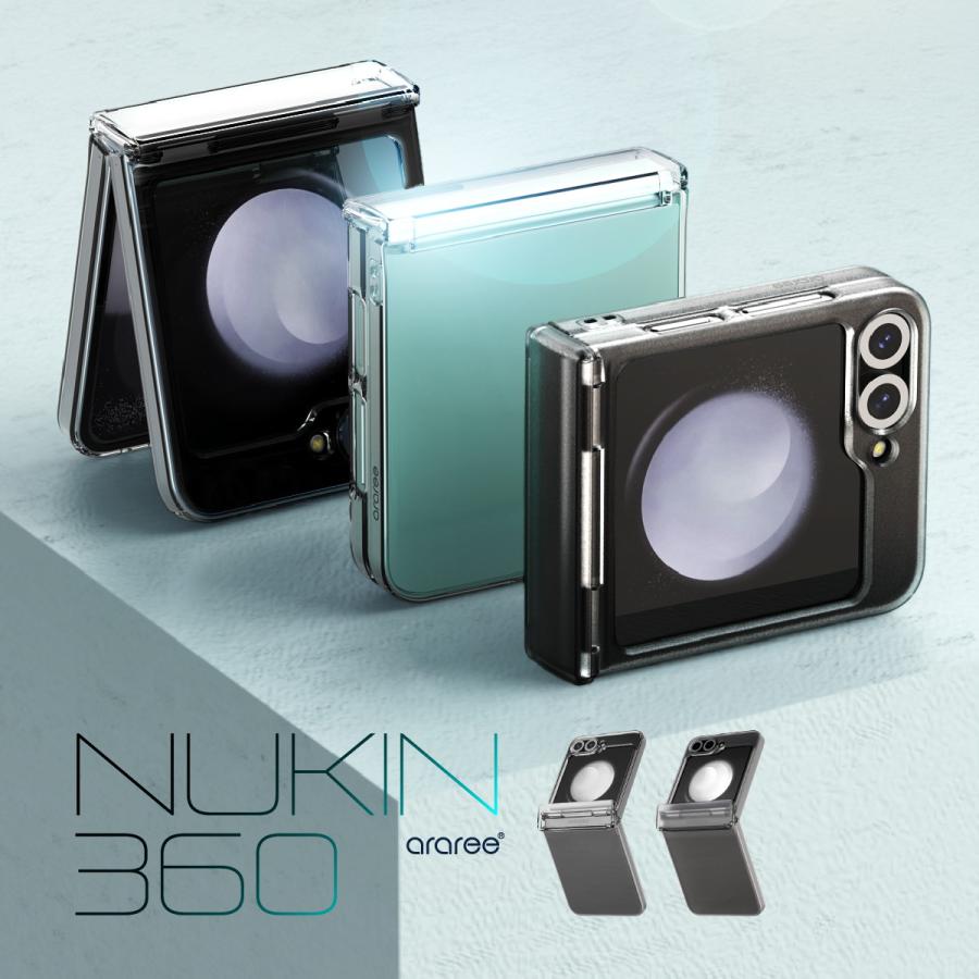 araree Galaxy Z Flip6 ケース クリア ヒンジ保護 薄型 軽量