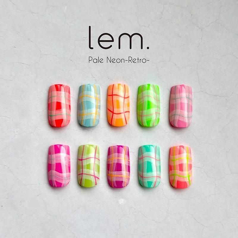lem. レム カラージェル ペールネオン レトロ 10色セット : ネイル