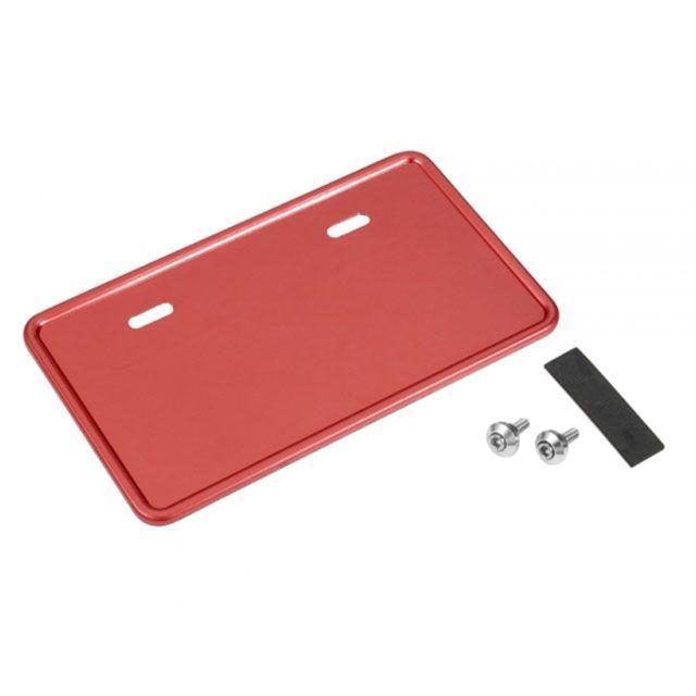 エヌビーエス 汎用 ナンバープレートベース 大 125cc〜 カラー 赤 NBS