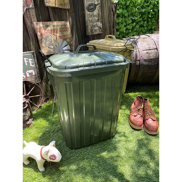 ミリタリートラッシュボックス ゴミ箱 60リットルサイズ （オリーブ