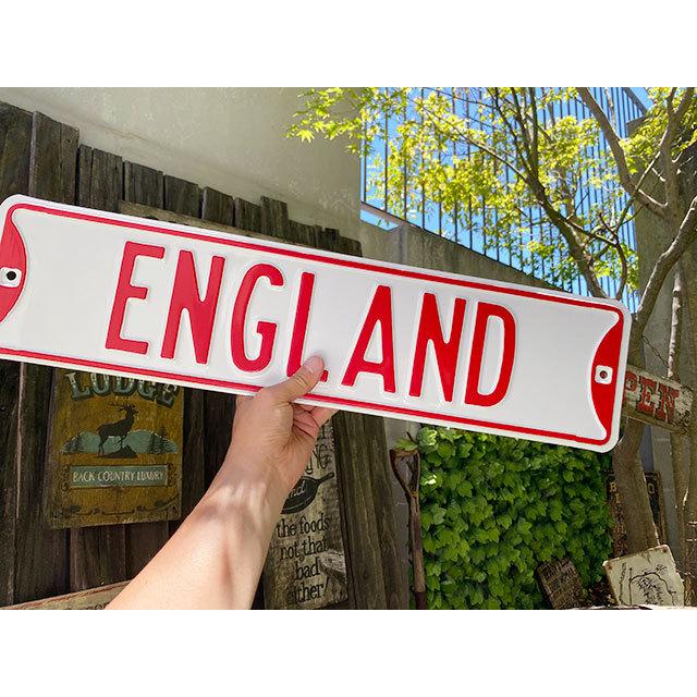 イングランド エナメルストリートサイン イギリス製ホーロー看板