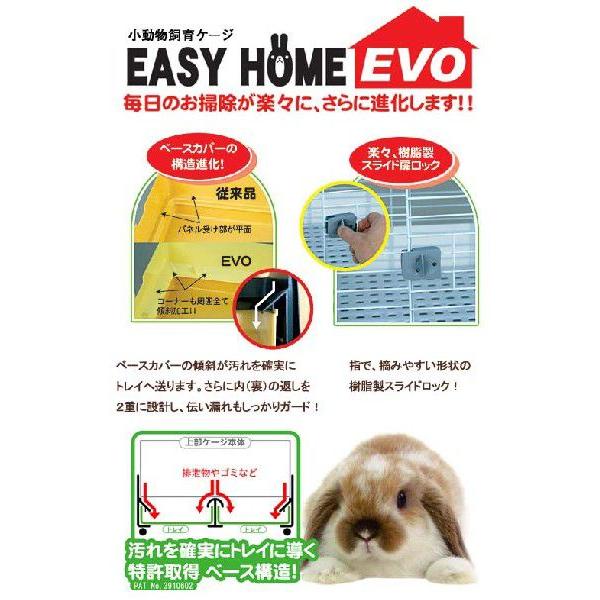 イージーホーム うさぎケージ 三晃商会 イージーホーム・エボ80 WH