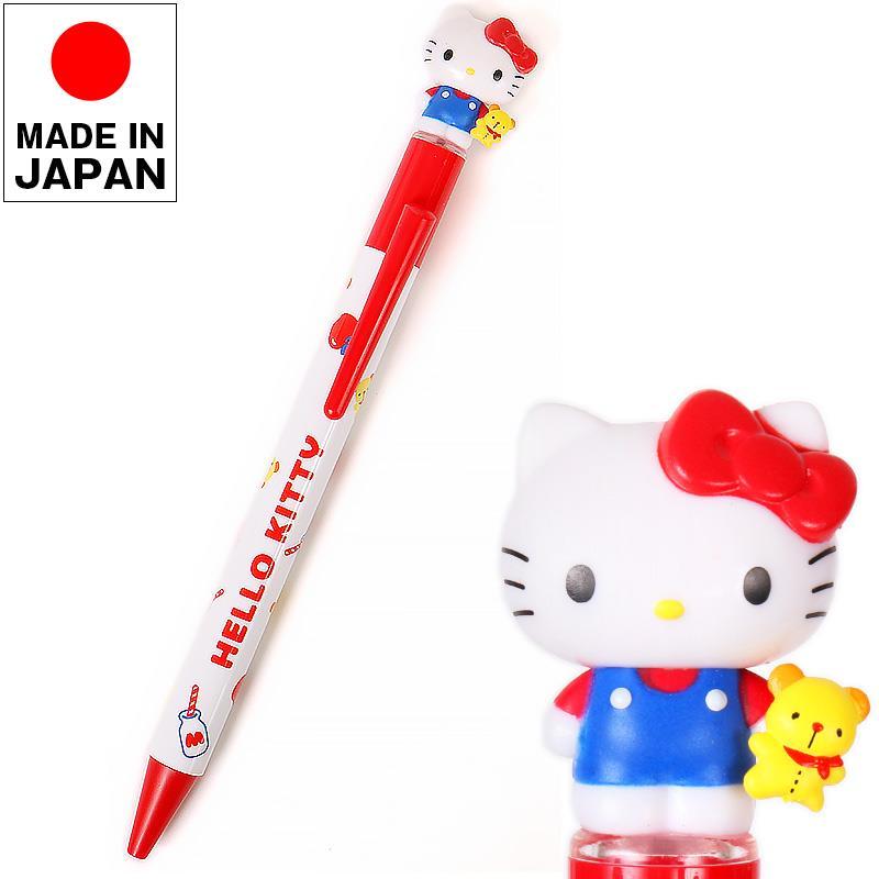 ハローキティ マスコット付きボールペン 日本製 モチーフ サンリオ