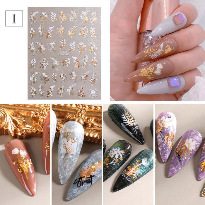 ネイルシール パーツ パーツ風 貼るだけ デザインパーツ風 メタル