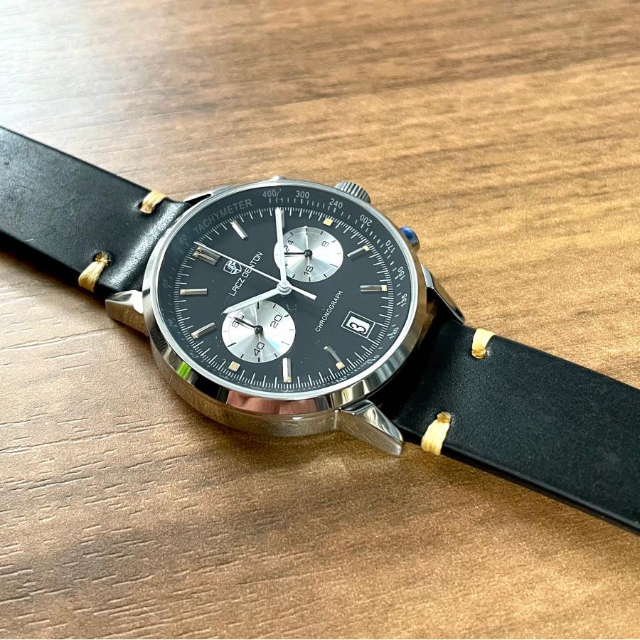 腕時計 メンズ 40代 50代 クロノグラフ メカニカルクォーツ クォーツ式