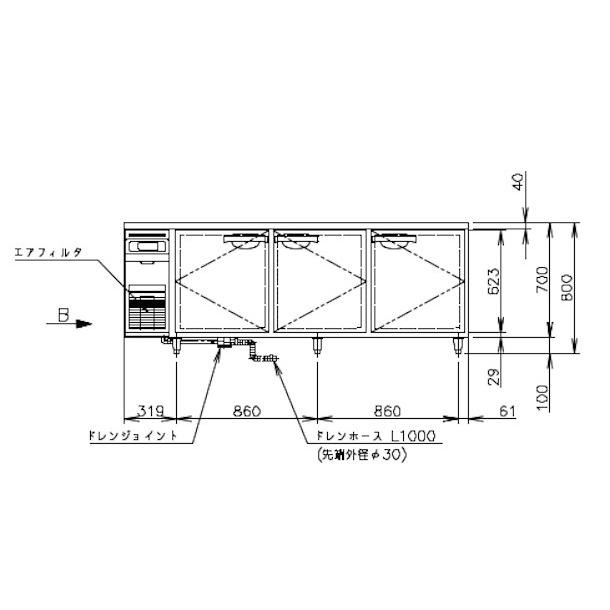 ホシザキ（HOSHIZAKI） テーブル形冷蔵庫 RT-210SNG-1｜内容積 508L