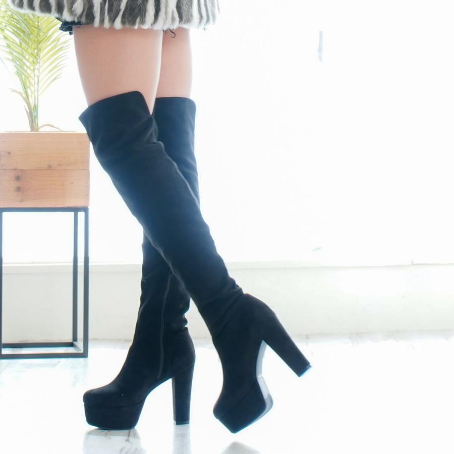 ジェリーガール（Jerry Girl） ニーハイブーツ 厚底 レディース 歩き