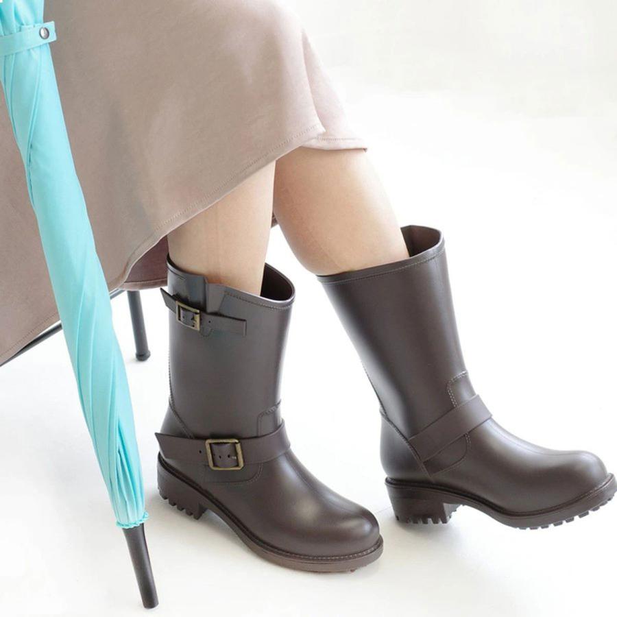 AmiAmi（アミアミ） レインブーツ レディース ショート エンジニア