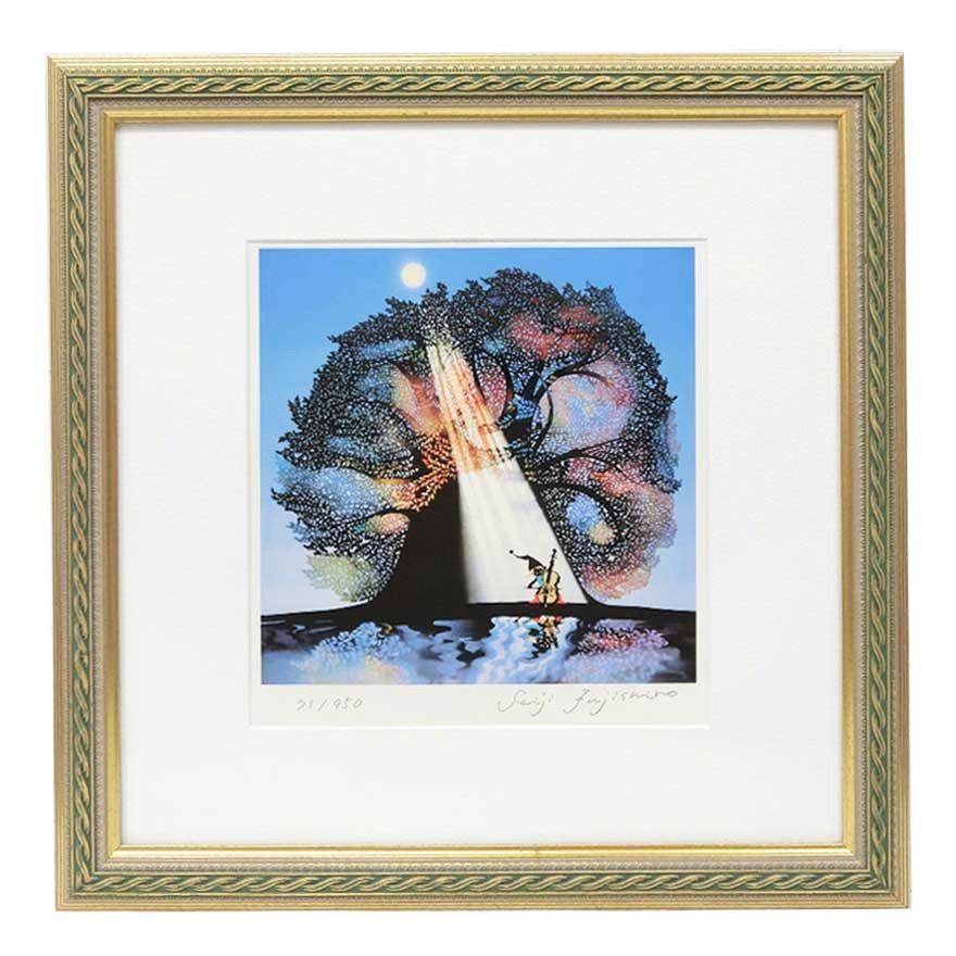 藤城清治 レフグラフ 「月光の響き」 四季のメルヘン秋 : アンティーク