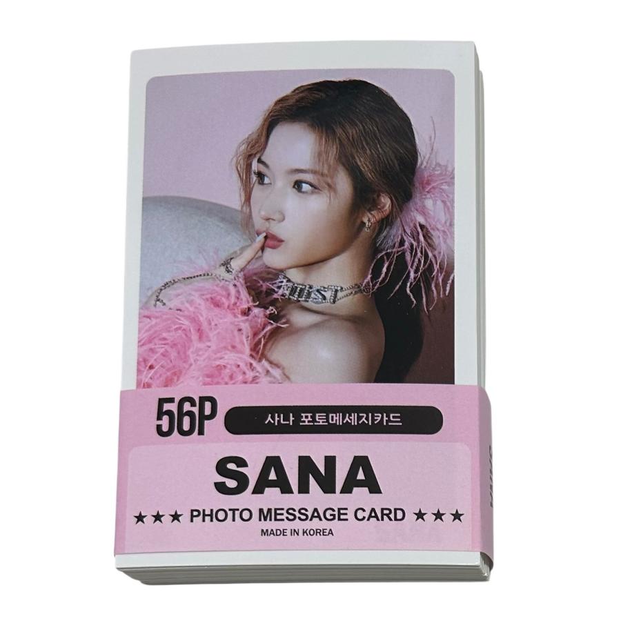 サナ TWICE トゥワイス フォトメッセージカード 56P 韓流 グッズ gv016