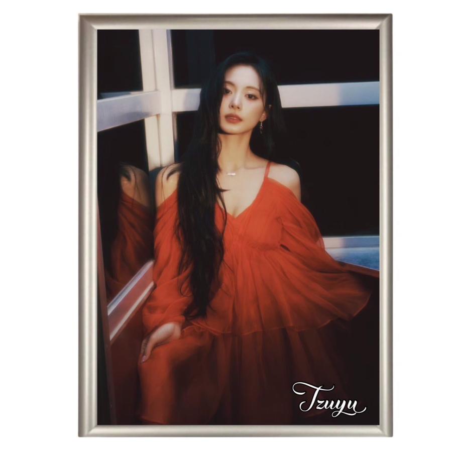 ツウィ TWICE トゥワイス フォトプレート 額入り 写真 A4サイズ 韓流