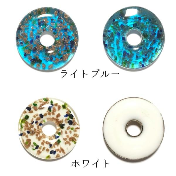 ベネチアンガラス風 ペンダントトップ ドーナツ型 vene-68 : スマート