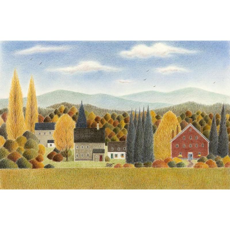 渡辺美香子 秋への誘い 風景画 絵画 インテリア プレゼント