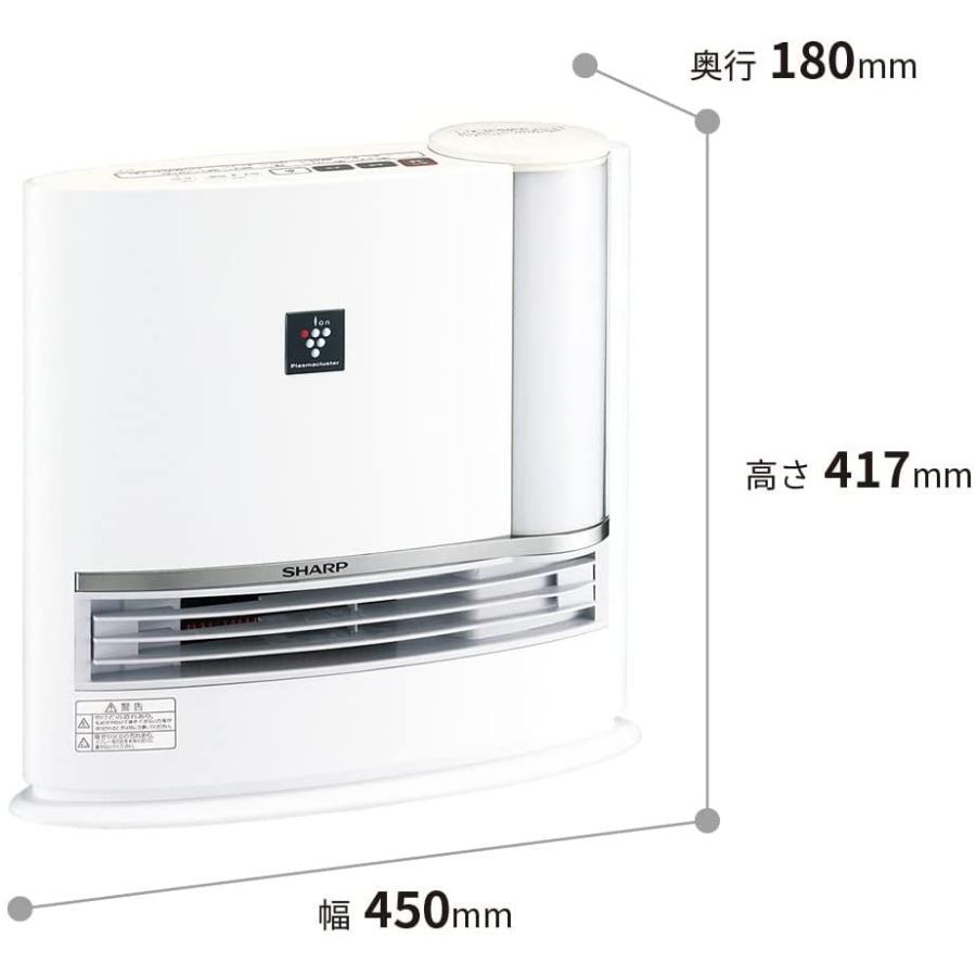 プラズマクラスター シャープ セラミックファンヒーター HX-L120-W