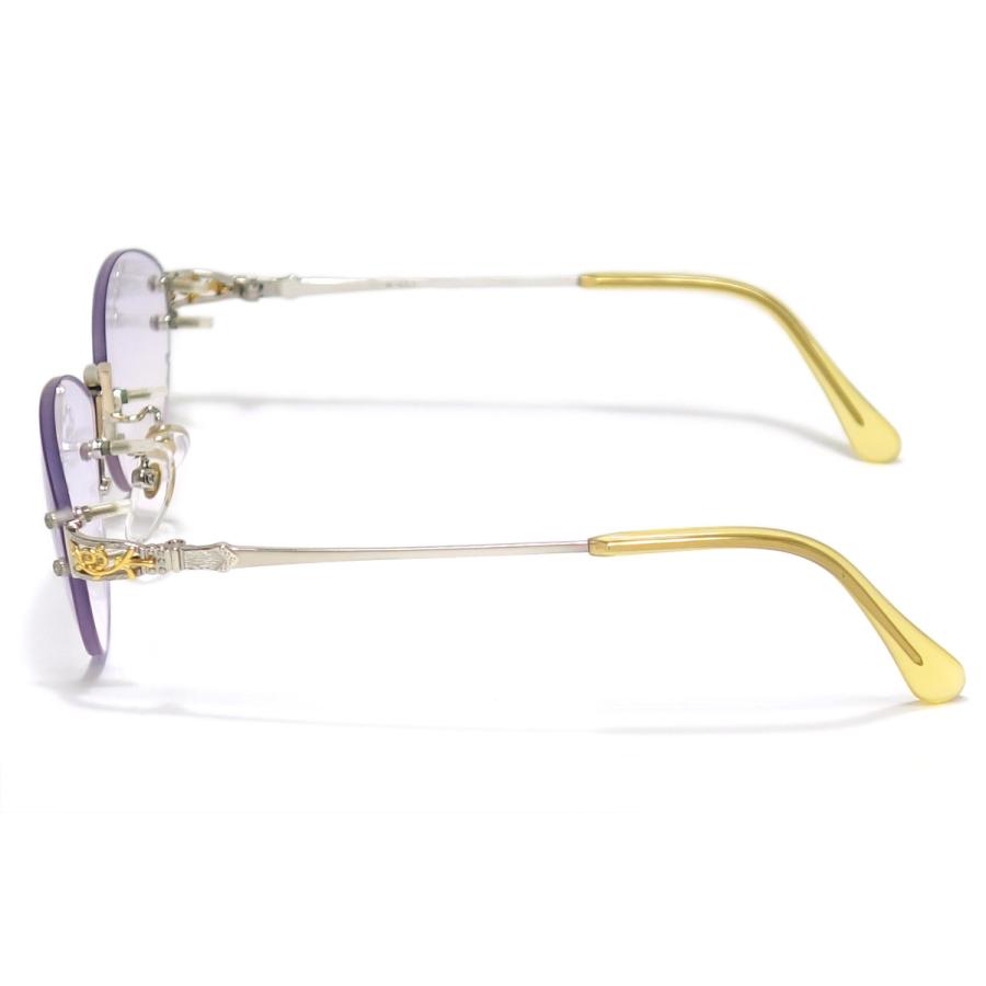 N-651 1/20 12KGF K-18D 【金張り眼鏡フレーム 飾り部分18金使用 日本