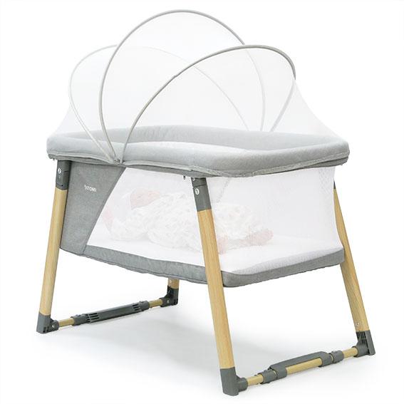 ヤトミ リビングベッド 2in1 BABY crib 折り畳み ミニベッド 持ち運び