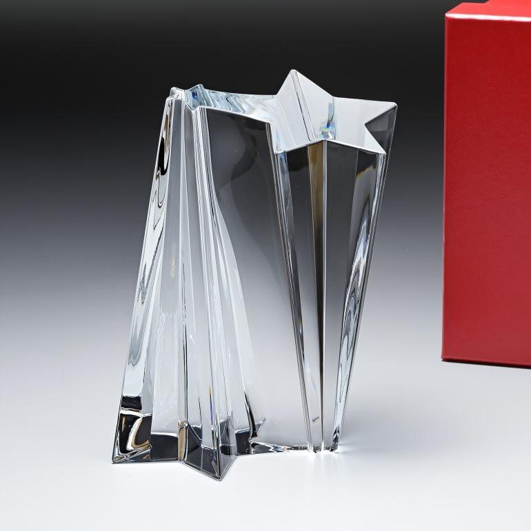 バカラ（Baccarat） クリスタルオブジェ トロフィー ブロック