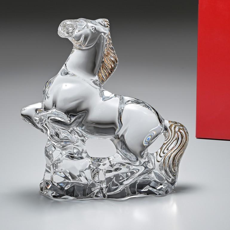 バカラ（Baccarat） クリスタルフィギュア ゾディアック 干支 馬 (午