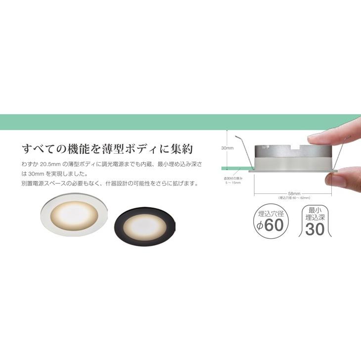 ウシオ電機 USHIO 薄型LEDダウンライト（什器用） 埋込型 USDL-4