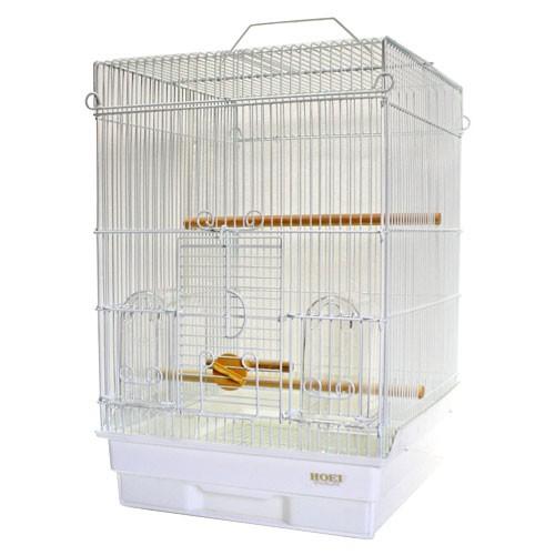HOEI 鳥かご ケージ HOEI 35手のり ピュアホワイト 底カラー ホワイト